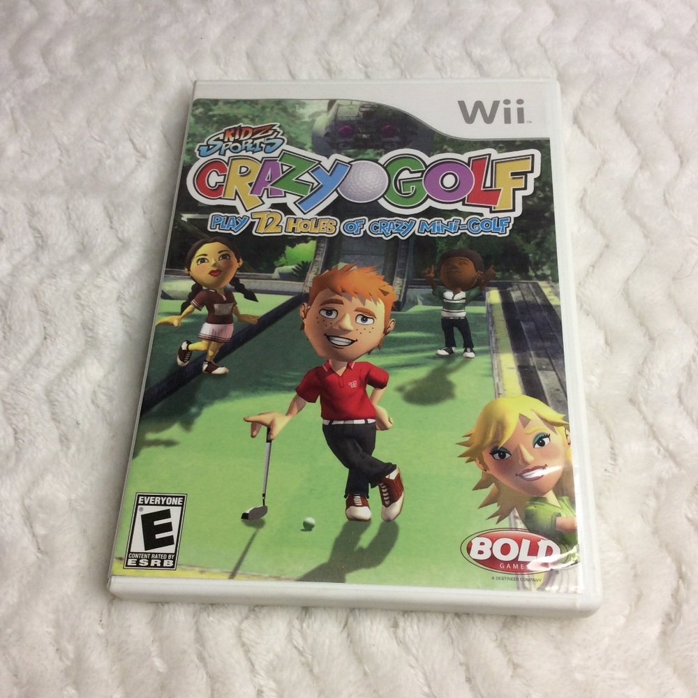 Kidz Sports Crazy Golf Nintendo Wii Video Game Clean Disc Tested with Manual